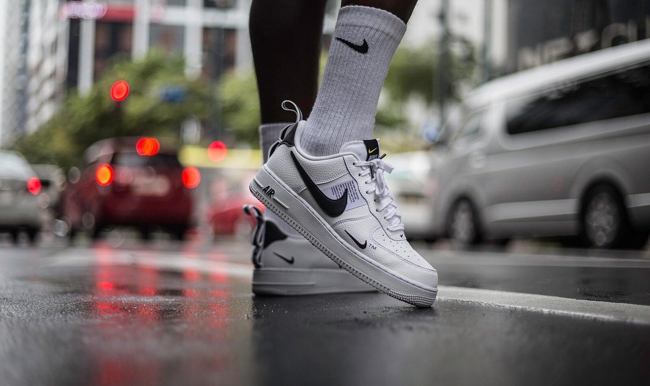 nike, air force, manilla, street shoot, shoes, wet street, fashion, clothing, sneakers, puddle, sports, rain, wet, street, footwear, water, gray water, gray rain, gray fashion, gray clothes, gray street, nature, gray sports, gray shoes